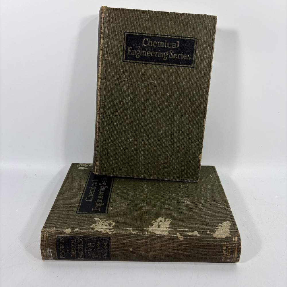 Principles of Chemical Engineering Walker Lewis McAdams 1923 Vintage Book Lot
